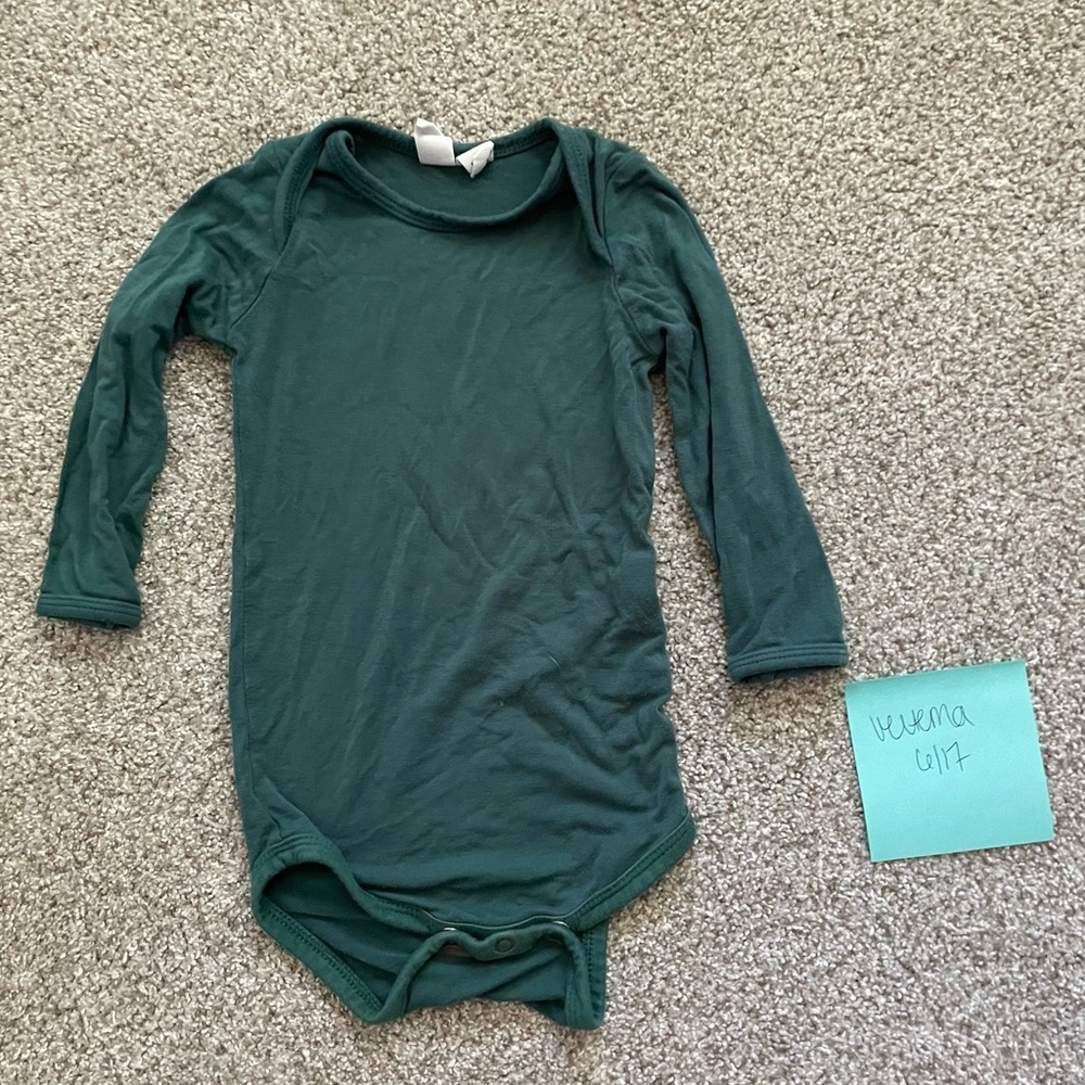 6-12 kyte emerald bodysuit